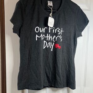 Charcoal Kids Tee - Our First Mother's Day